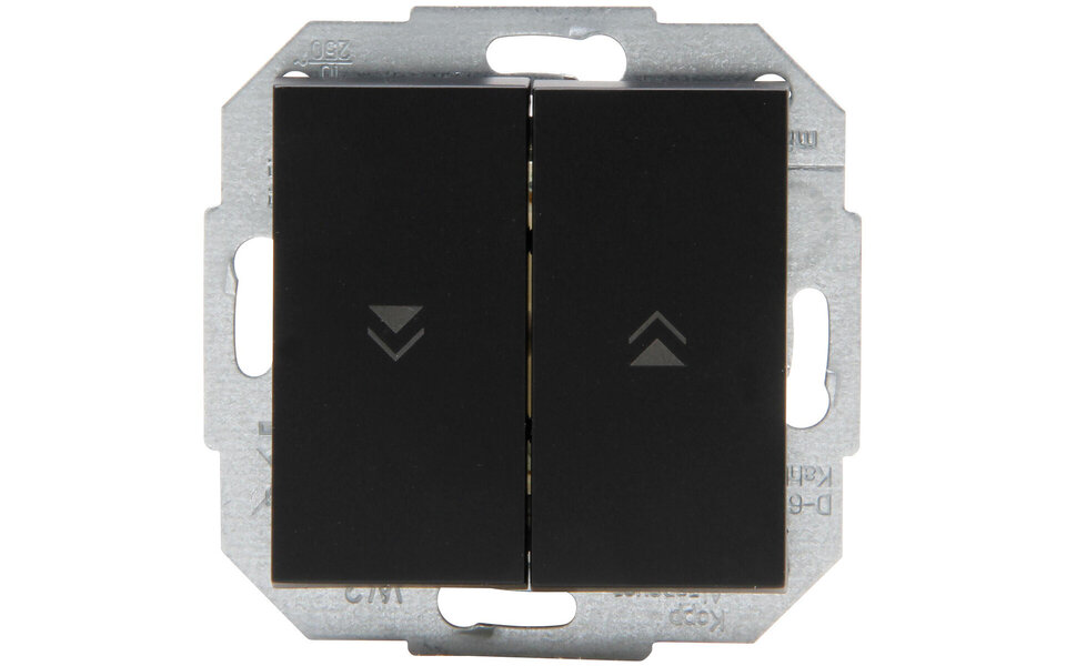 KOPP KOPP Athenis HK07 blind switch matte black 2-button
