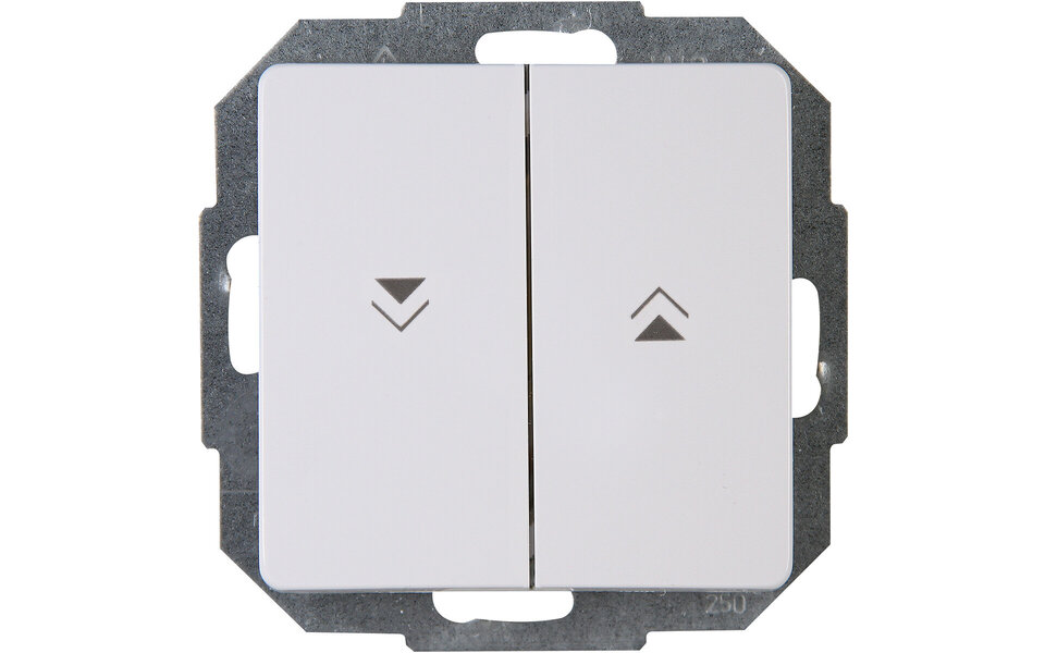 KOPP KOPP Paris blind switch 2-button flush-mounted Arctic White KOPP KOPP Paris blind switch 2-button flush-mounted Arctic White