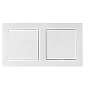 2-way changeover switch 2-button white LED 230V