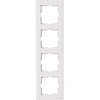 KOPP Athenis 4-gang cover frame - clear gloss white