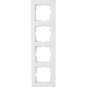 KOPP Athenis 4-voudig afdekraam - helder glans wit KOPP Athenis 4-voudig afdekraam - helder glans wit