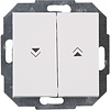 KOPP Athenis HK07 2-button blind switch, white