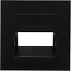 KOPP Athenis HK07 2x UTP cover plate, matte black