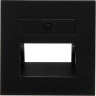 KOPP Athenis HK07 2x UTP cover plate, matte black