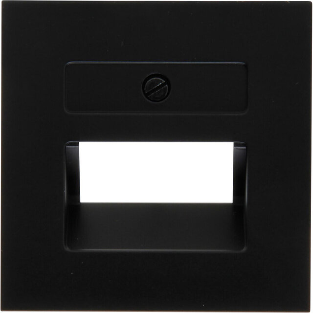 KOPP Athenis HK07 2x UTP afdekplaat mat zwart LED toebehoren