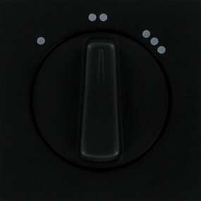 KOPP Athenis HK07 afdekplaat mat zwart 3-standen/ventilator KOPP Athenis HK07 afdekplaat mat zwart 3-standen/ventilator