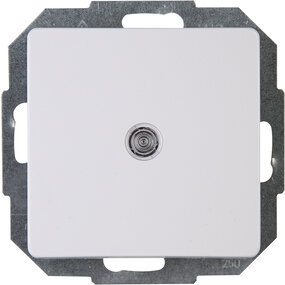 KOPP Paris HK05 1-voudige drukschakelaar LED Arctic Wit KOPP Paris HK05 1-voudige drukschakelaar LED Arctic Wit