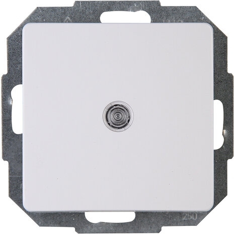 KOPP Paris HK05 1-voudige drukschakelaar LED Arctic Wit KOPP Paris HK05 1-voudige drukschakelaar LED Arctic Wit