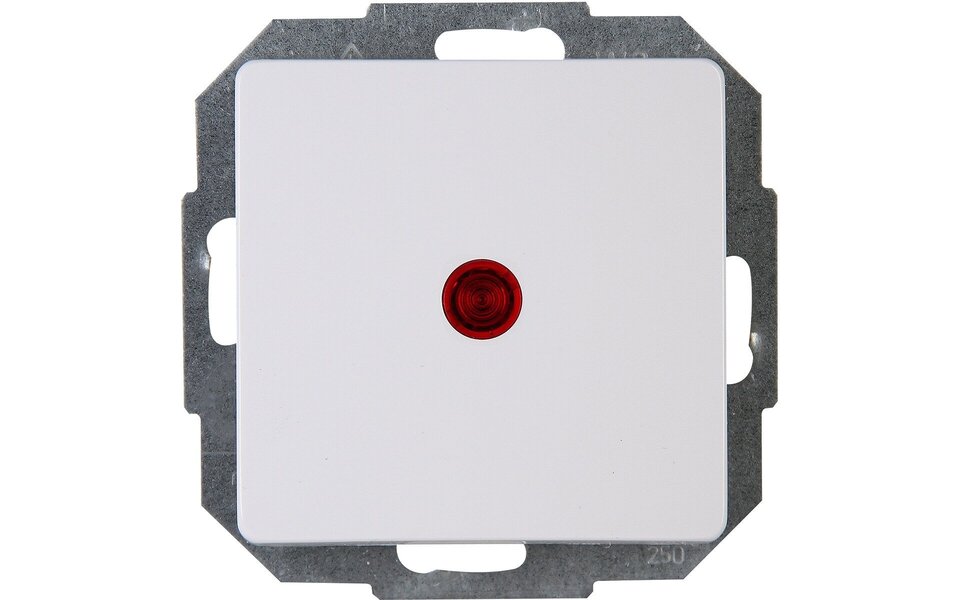 KOPP KOPP Paris HK05 1-knops inbouw controleschakelaar wit KOPP KOPP Paris HK05 1-knops inbouw controleschakelaar wit