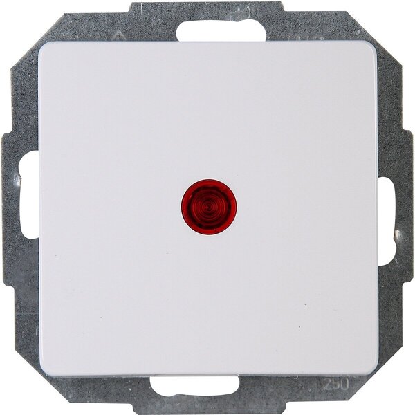 KOPP KOPP Paris HK05 1-knops inbouw controleschakelaar wit KOPP KOPP Paris HK05 1-knops inbouw controleschakelaar wit