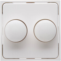 KOPP Athenis HK07 afdekplaat duo dimmer glanzend wit KOPP Athenis HK07 afdekplaat duo dimmer glanzend wit