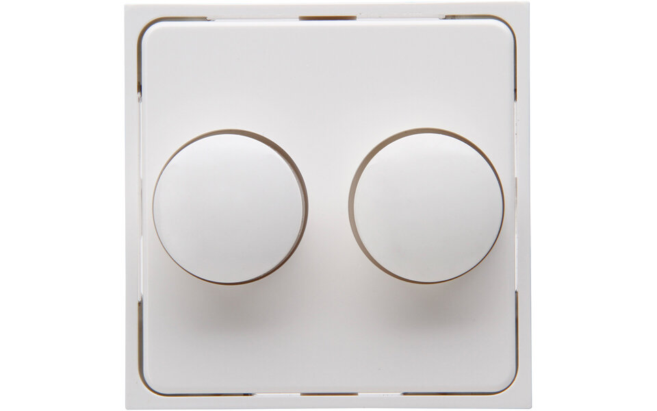 KOPP KOPP Athenis HK07 afdekplaat duo dimmer glanzend wit