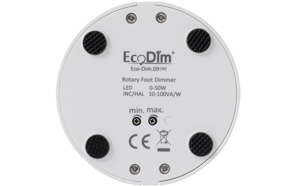 EcoDim EcoDim LED dimmer 0-50W matte white | Push/turn button