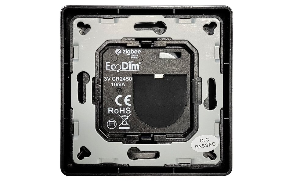 EcoDim EcoDim 2-way ZigBee switch black (GIRA 55)