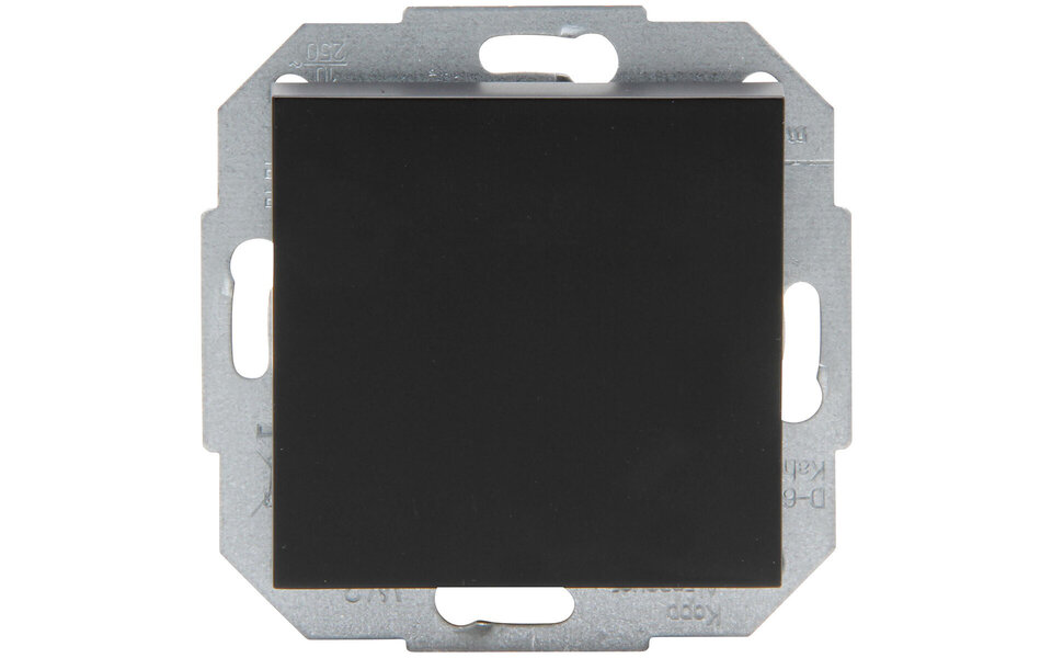 KOPP KOPP HK07 1-gang cross switch, matte black LED KOPP KOPP HK07 1-gang cross switch, matte black LED