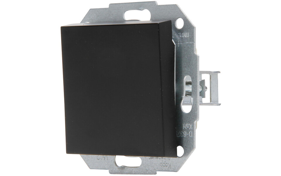 KOPP KOPP HK07 1-gang cross switch, matte black LED KOPP KOPP HK07 1-gang cross switch, matte black LED