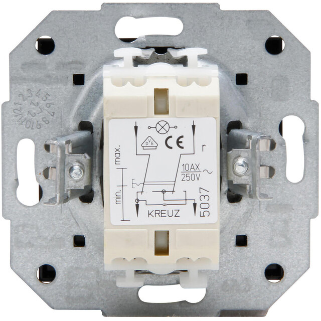 KOPP KOPP HK07 Kruisschakelaar 1-voudig Mat Zwart LED KOPP KOPP HK07 Kruisschakelaar 1-voudig Mat Zwart LED