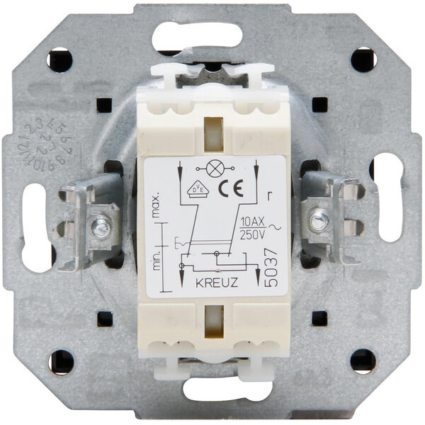 KOPP KOPP HK07 Kruisschakelaar 1-voudig Mat Zwart LED KOPP KOPP HK07 Kruisschakelaar 1-voudig Mat Zwart LED