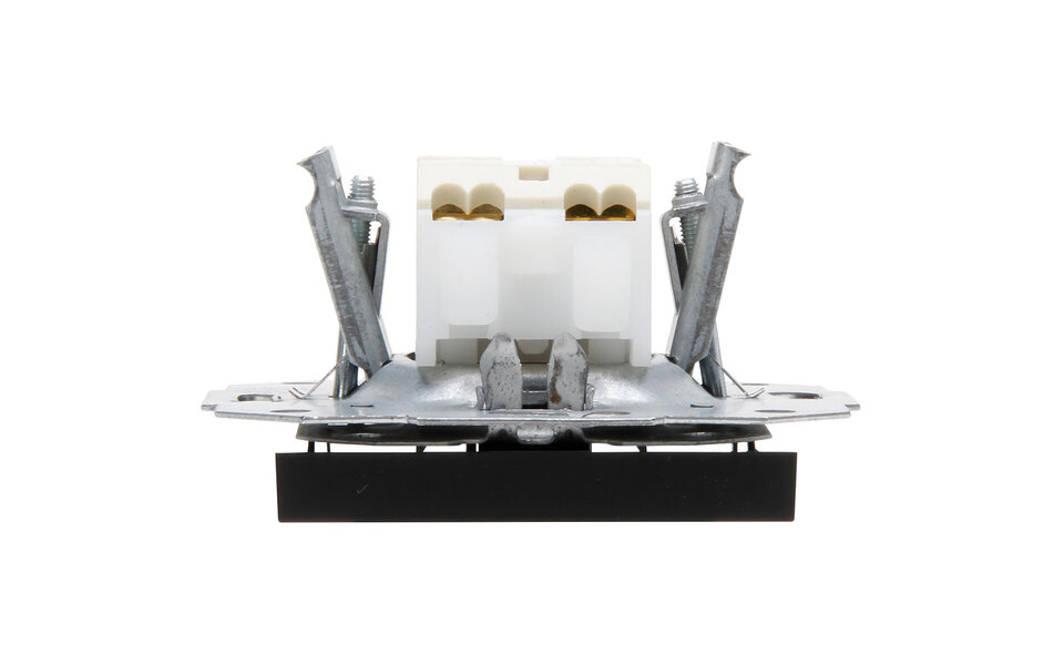 KOPP KOPP HK07 1-gang cross switch, matte black LED KOPP KOPP HK07 1-gang cross switch, matte black LED