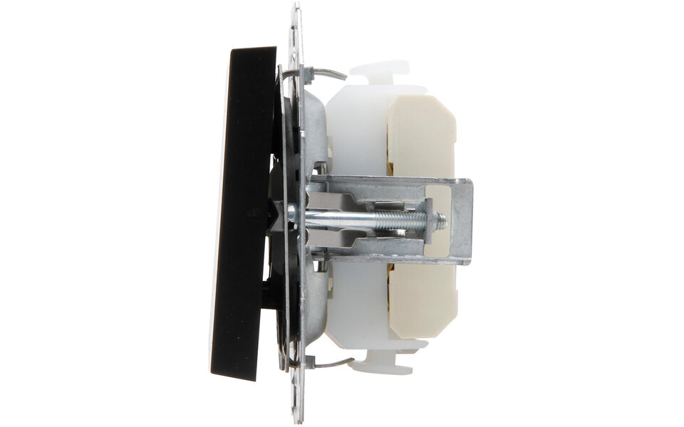 KOPP KOPP HK07 1-gang cross switch, matte black LED KOPP KOPP HK07 1-gang cross switch, matte black LED