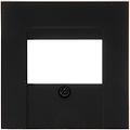KOPP Cover plate Matte Black HK07 1–3 TAE/2 USB 70×70×10 mm