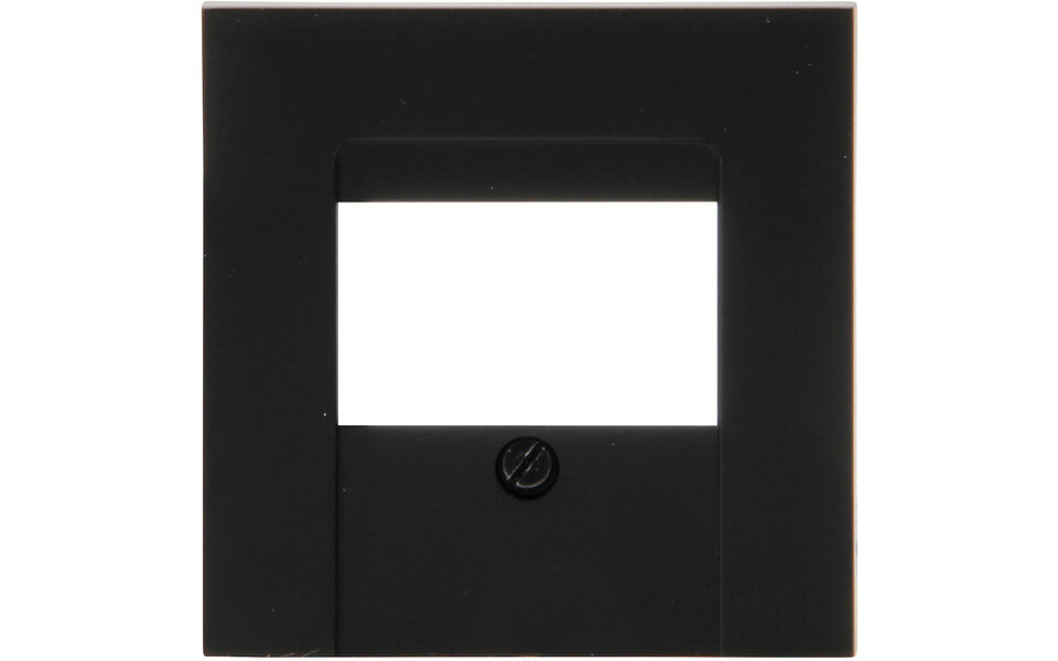 KOPP KOPP Cover plate Matte Black HK07 1–3 TAE/2 USB 70×70×10 mm