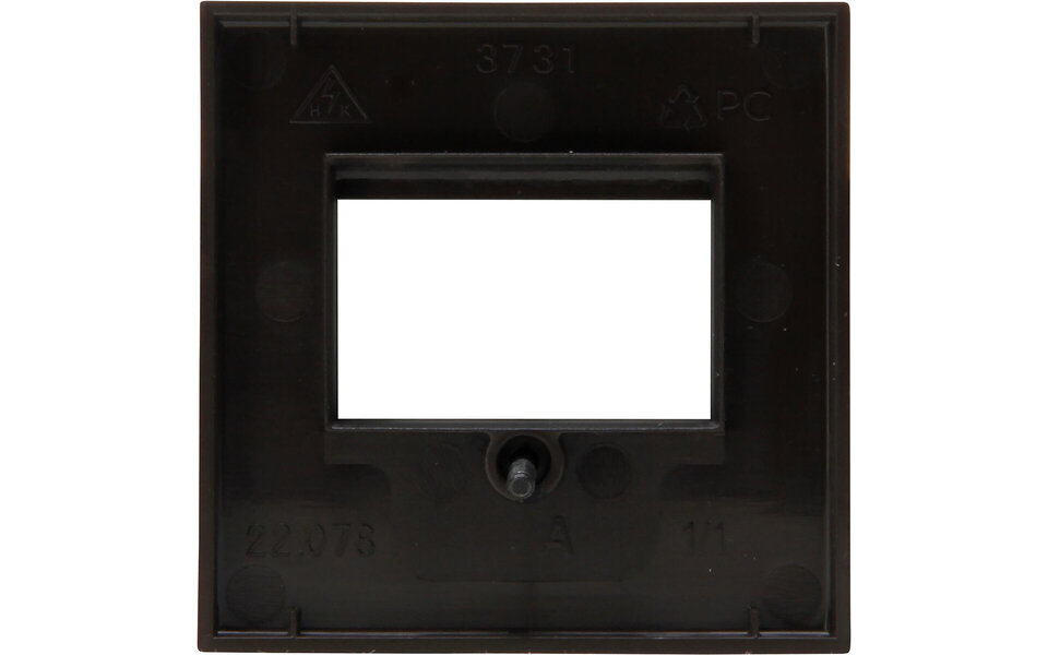 KOPP KOPP Afdekplaat Mat Zwart HK07 1–3 TAE/2 USB 70×70×10 mm