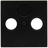 KOPP Athenis HK07 coax cover plate TV/radio matte black