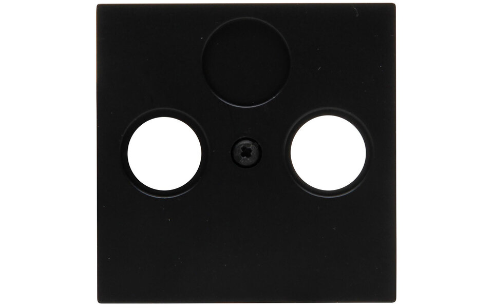 KOPP KOPP Athenis HK07 coax cover plate TV/radio matte black