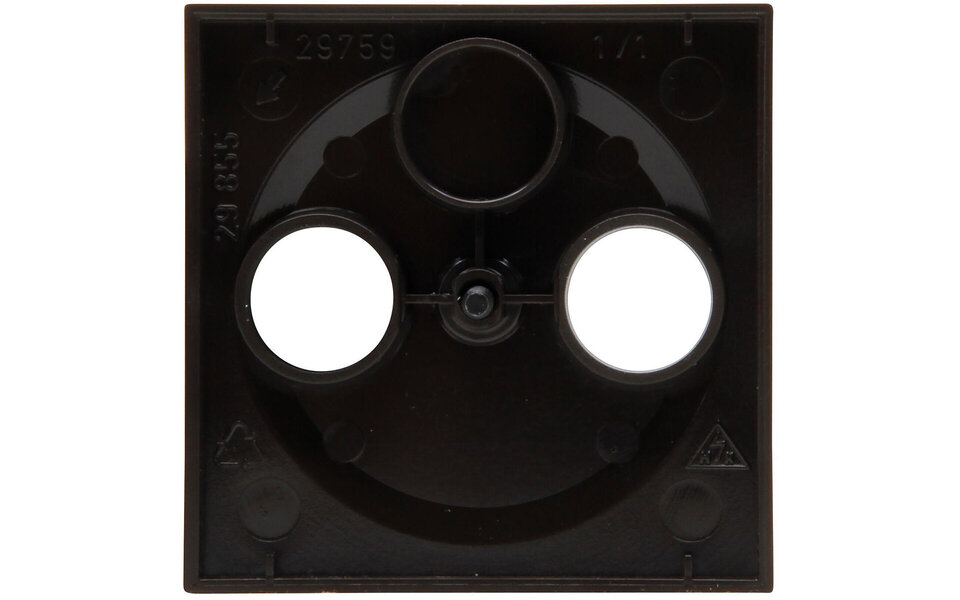 KOPP KOPP Athenis HK07 coax afdekplaat tv/radio mat zwart KOPP KOPP Athenis HK07 coax afdekplaat tv/radio mat zwart