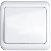 Single-gang white cover frame 230V LED