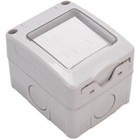 Aigi Focky XL IP55 wisselschakelaar mat grijs 230V Aigi Focky XL IP55 wisselschakelaar mat grijs 230V