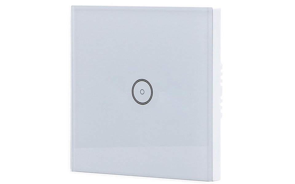HLW LED Smart WiFi touch switch 1-button - LED, Alexa & Google
