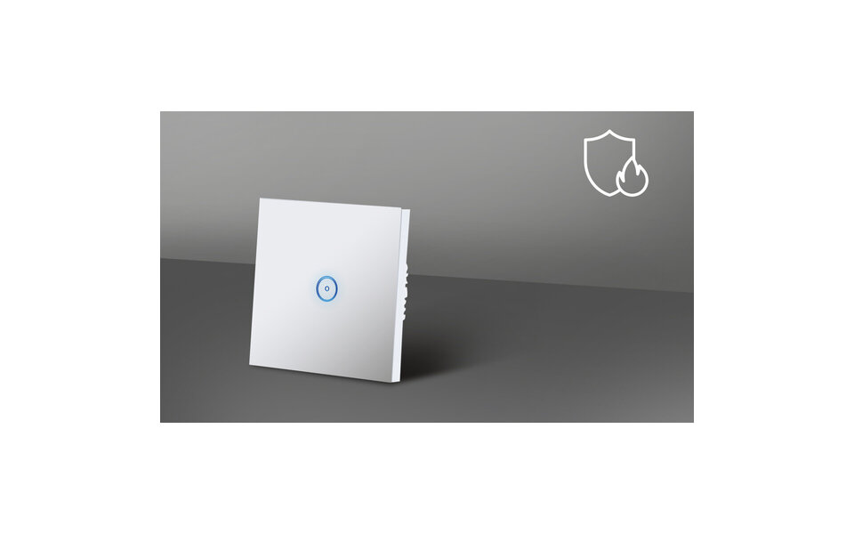 HLW LED Smart WiFi touch switch 1-button - LED, Alexa & Google