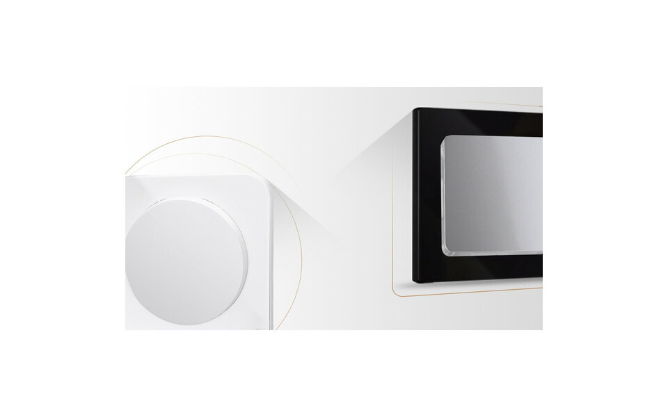 HLW LED Afdekraam Aigi Jura 3‑voudig glas wit mat - voor LED