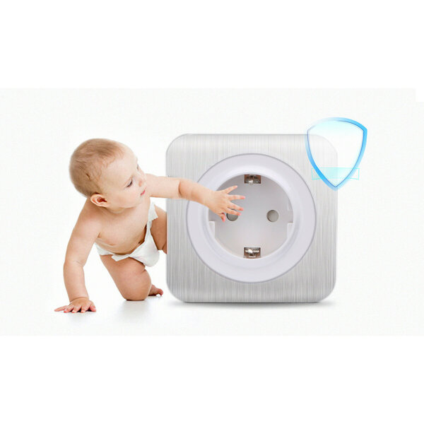 HLW LED Wisselschakelaar Aigi Jura 1x dubbel zilver 250V 10A HLW LED Wisselschakelaar Aigi Jura 1x dubbel zilver 250V 10A