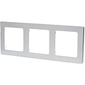 Aigi Jura 3-gang matte silver cover frame 224x82mm Aigi Jura 3-gang matte silver cover frame 224x82mm