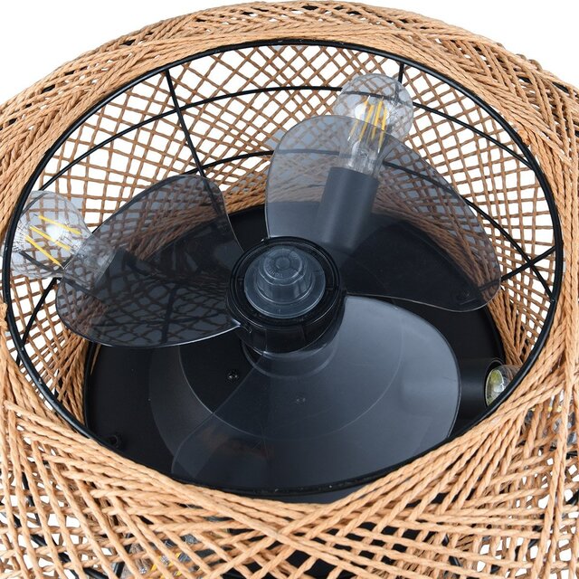 HLW LED Trion Lari LED plafondventilator 4x E27, afstandsbediening