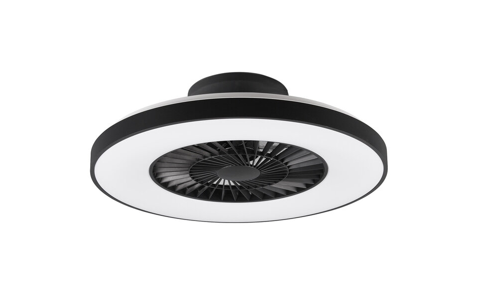 HLW LED Dimmable LED Ceiling Fan 40W Matte Black 5000lm