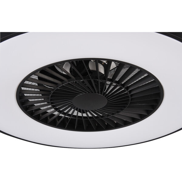 HLW LED Dimbare LED Plafondventilator 40W Mat Zwart 5000lm HLW LED Dimbare LED Plafondventilator 40W Mat Zwart 5000lm