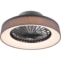 Trion Farali LED ceiling fan 30W dimmable - matte gray Trion Farali LED ceiling fan 30W dimmable - matte gray