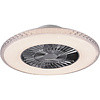 Ronde LED plafondlamp ventilator 60 cm mat chroom, dimbaar Ronde LED plafondlamp ventilator 60 cm mat chroom, dimbaar