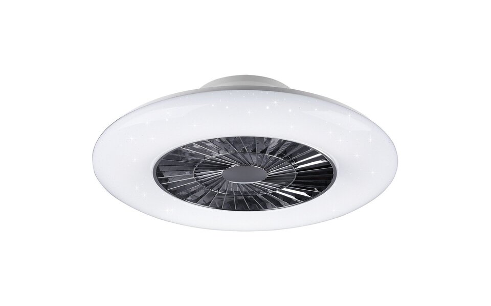 HLW LED LED ceiling fan matte chrome - 40W dimmable, 4000lm HLW LED LED ceiling fan matte chrome - 40W dimmable, 4000lm