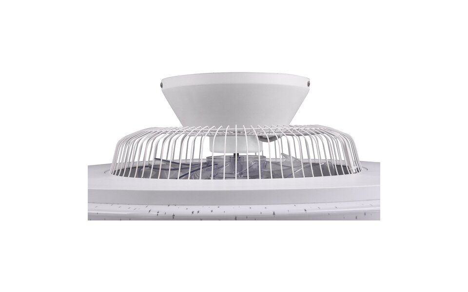 HLW LED LED plafondventilator mat chroom - 40W dimbaar, 4000lm