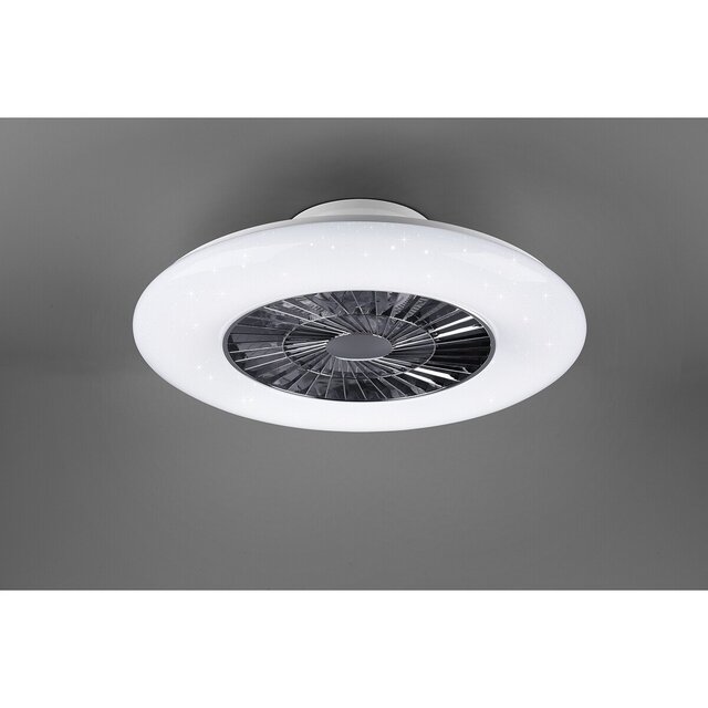 HLW LED LED ceiling fan matte chrome - 40W dimmable, 4000lm HLW LED LED ceiling fan matte chrome - 40W dimmable, 4000lm