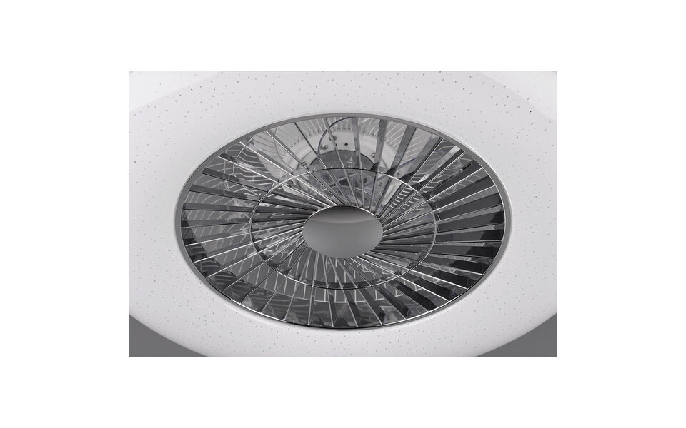 HLW LED LED ceiling fan matte chrome - 40W dimmable, 4000lm HLW LED LED ceiling fan matte chrome - 40W dimmable, 4000lm