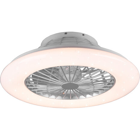 Trion Romina LED-plafondlamp met ventilator mat titaan RGBW Trion Romina LED-plafondlamp met ventilator mat titaan RGBW