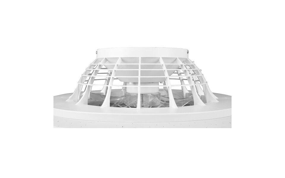 HLW LED Trion Romina LED ceiling lamp with fan, matte titanium RGBW