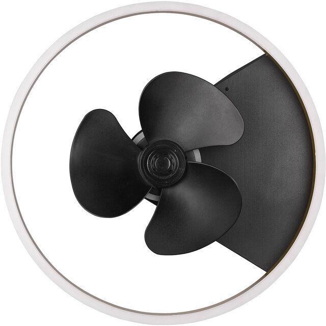 HLW LED Trion Borkino LED ceiling fan 30W dimmable matte black