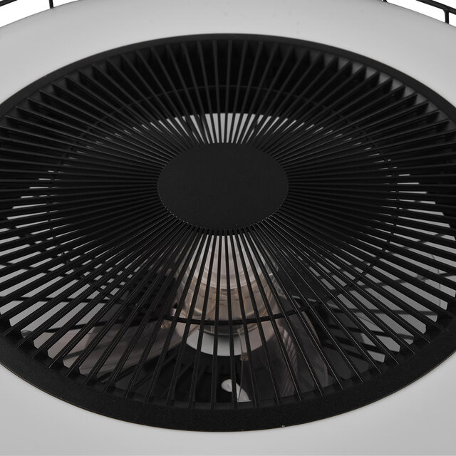 HLW LED Dimbare 30W LED plafondventilator - mat zwart, WiZ HLW LED Dimbare 30W LED plafondventilator - mat zwart, WiZ